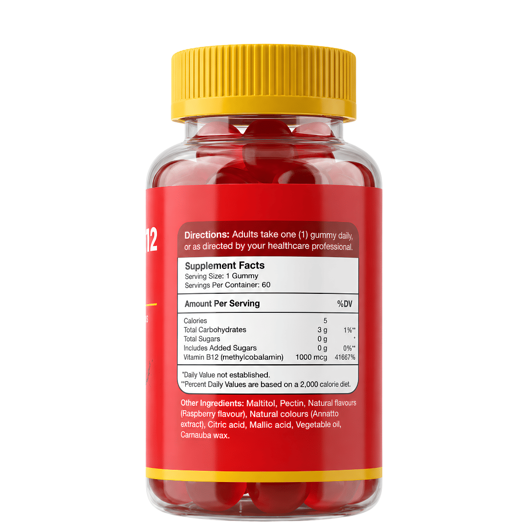 Vitamin B12 1000mcg Gummies, 60 Ct