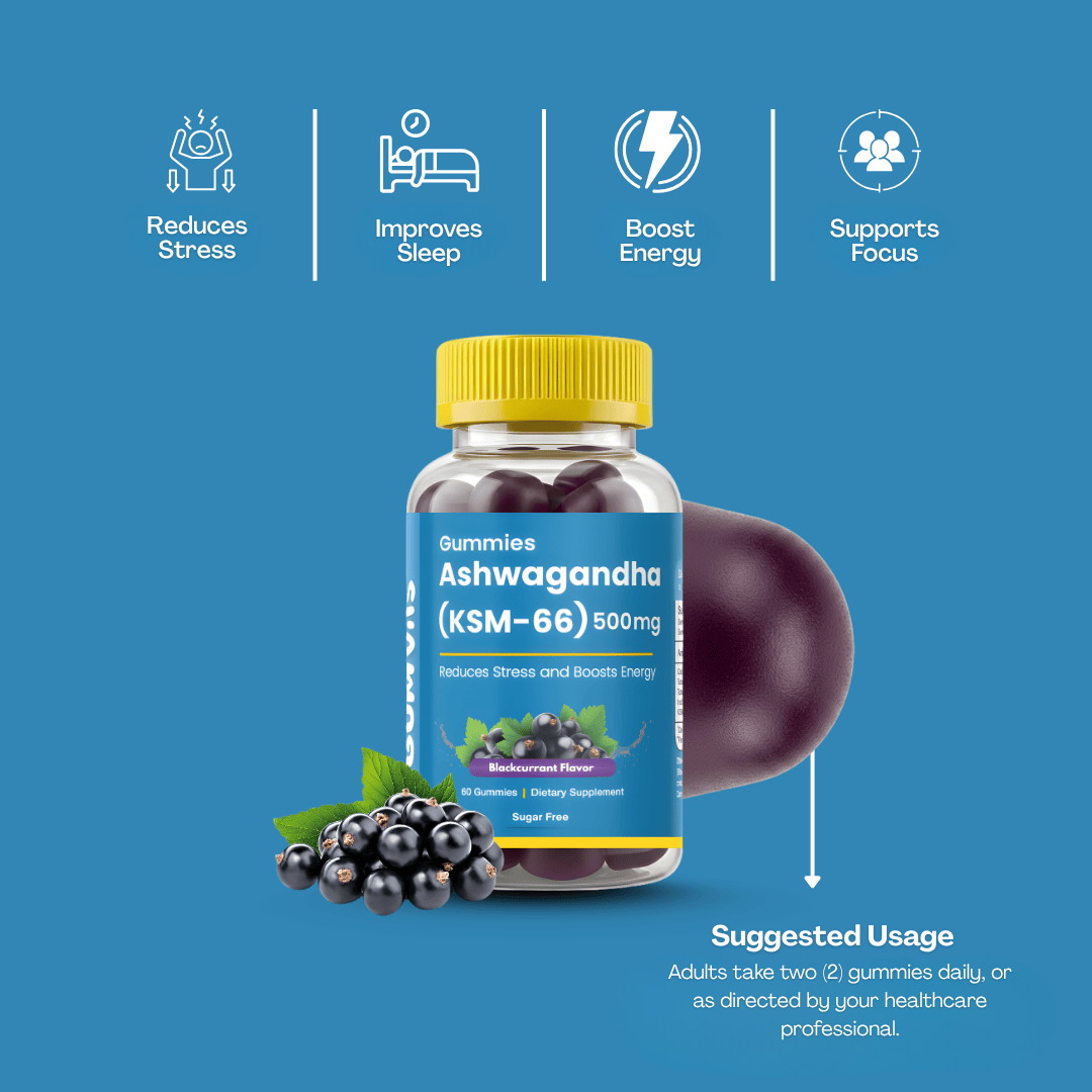 Gumvits KSM-66 Ashwagandha 500mg Gummies