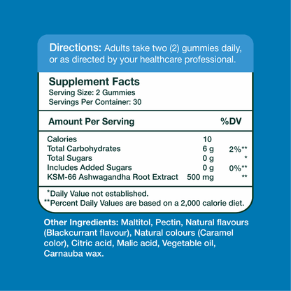 Gumvits KSM-66 Ashwagandha 500mg Gummies
