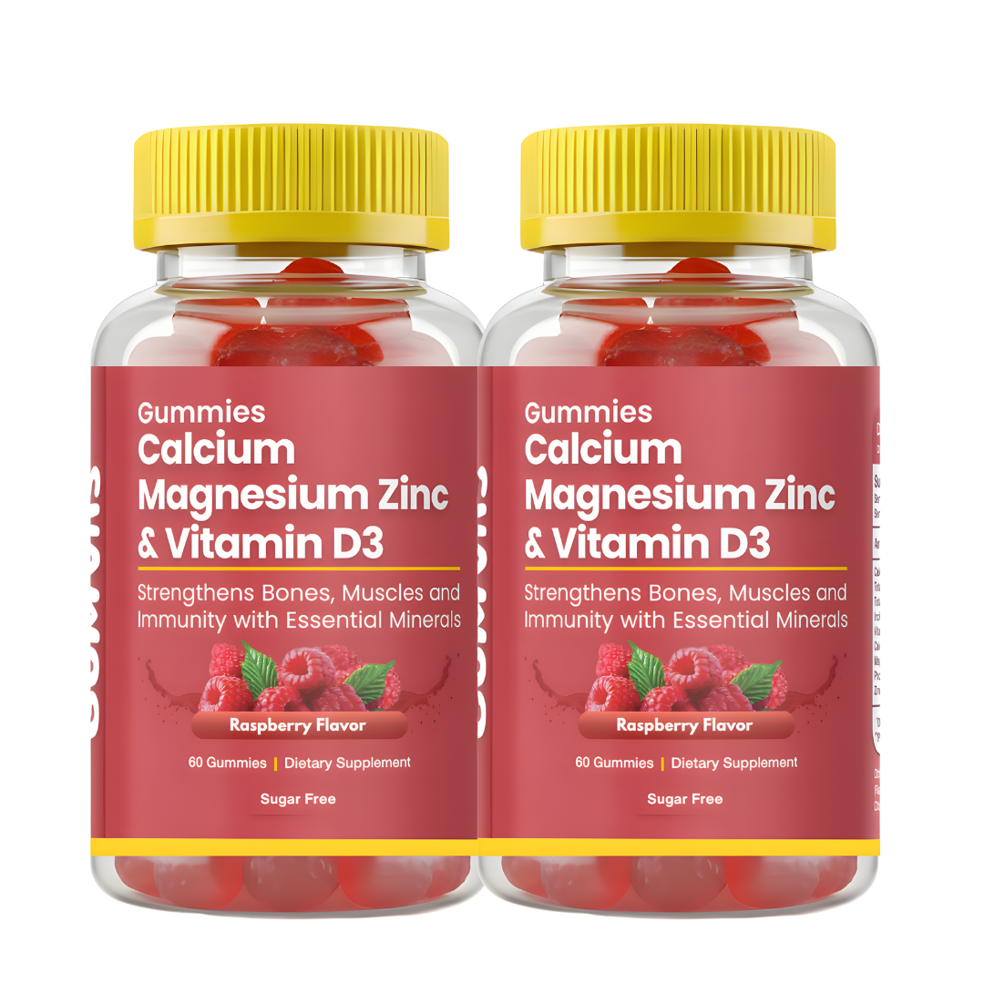 Gumvits Calcium Magnesium Zinc & Vitamin D3 Bundle Pack