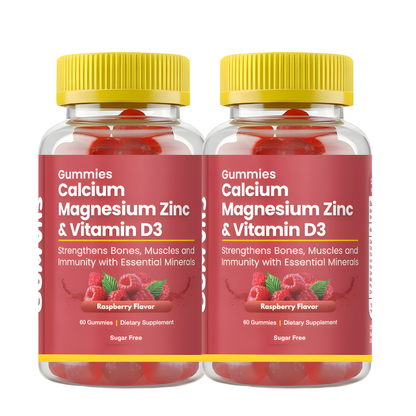 Gumvits Calcium Magnesium Zinc & Vitamin D3 Bundle Pack