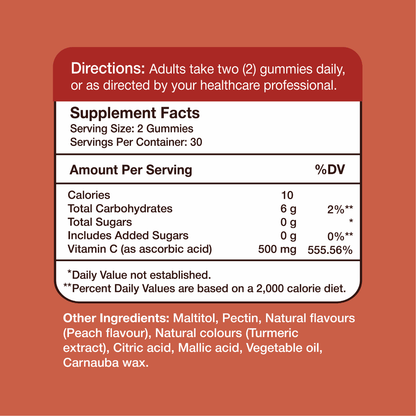 Gumvits Vitamin C 500mg Gummies, 60 Ct
