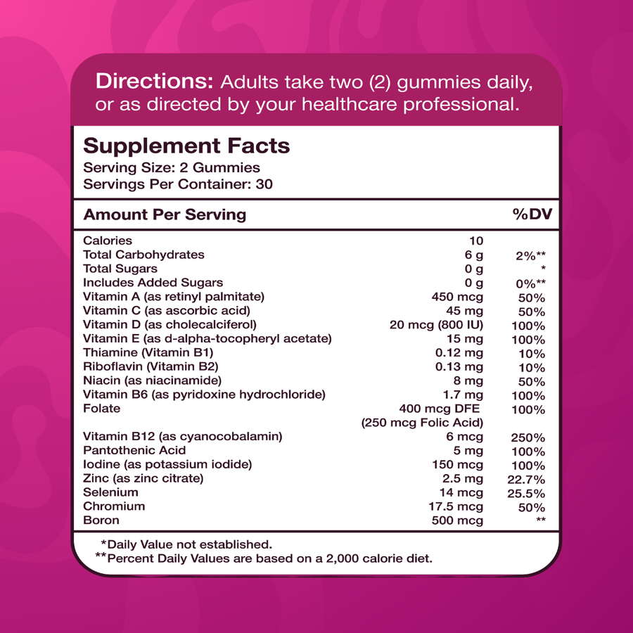 WOMEN’S MULTI
GUMMIES